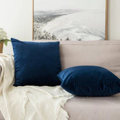 Miulee Velvet Pillow Covers Decorative Soft Solid Cushion Case 2 Pack.